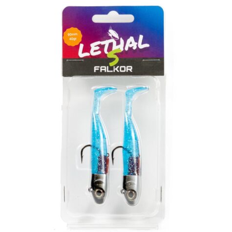 Falkor Lethal S 40g soft plastic lure combo with an extra-strong hook for sea fishing.