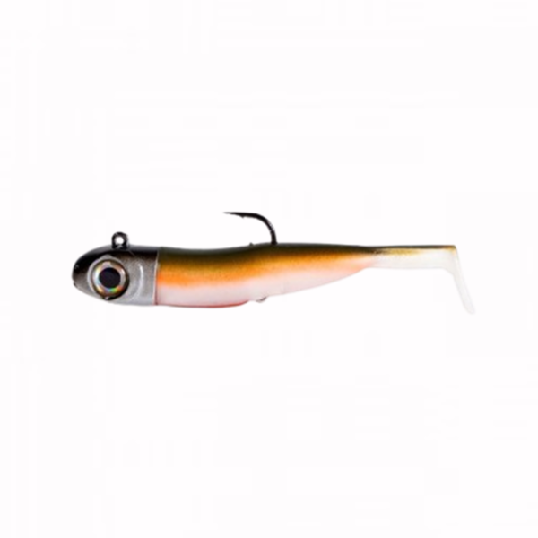 Falkor Lethal soft fishing lure in the custom Maiden colour pattern with belly egg-sac detailing.